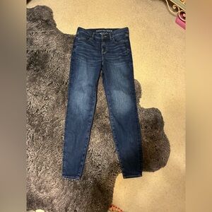 American Eagle Outfitters Women's Dark Blue Skinny Jeans